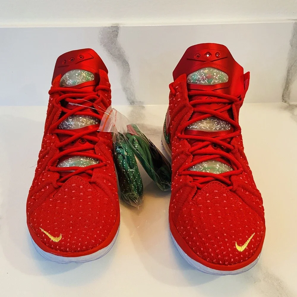 Nike Lebron 18 Basketball Shoes Christmas X-Mas in LA Men's 8 Women's 9.5